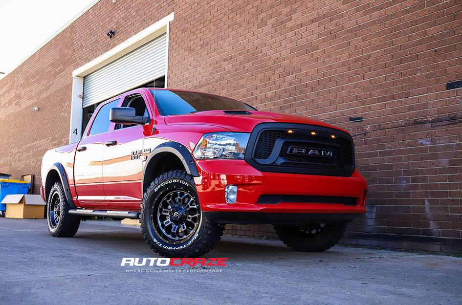 DODGE RAM CRUSH GLOSS BLACK DOUBLE DARK TINT